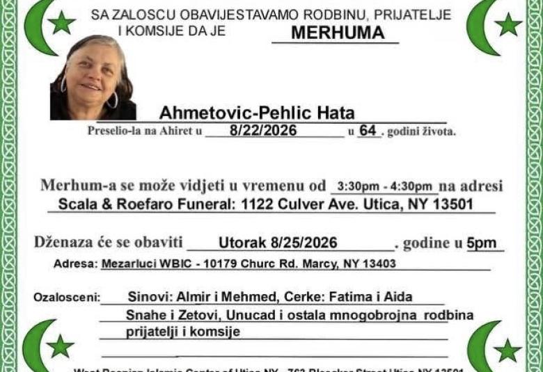Ahmetović-Pehlić Hata
