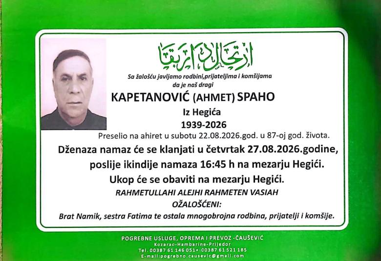 Kapetanović (Ahmet) Spaho
