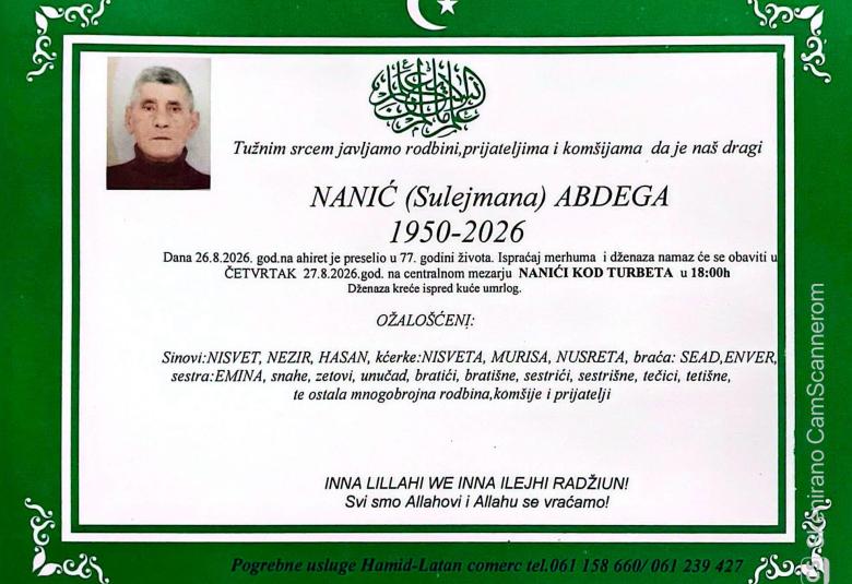 Nanić (Sulejmana) Abdega