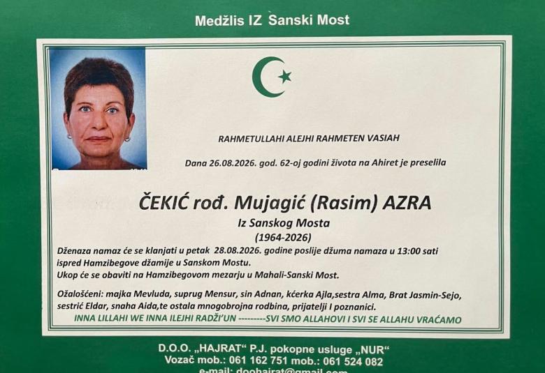 Čekić rođ. Mujagić (Rasim) Azra
