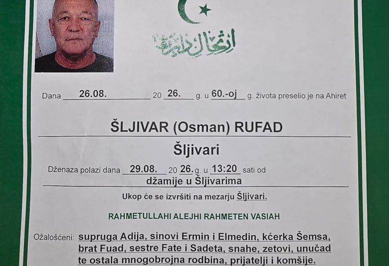 &Scaron;ljivar (Osman) Rufad