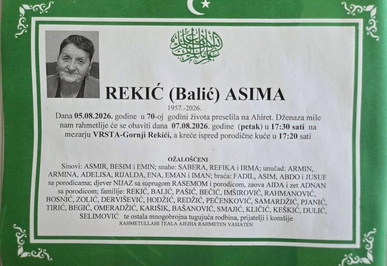 Rekić (Balić) Asima