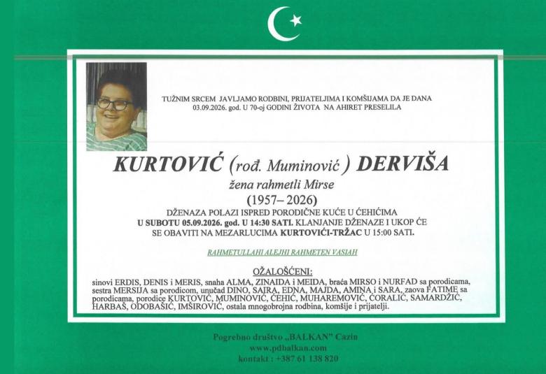 Kurtović (rođ. Muminović) Dervi&scaron;a