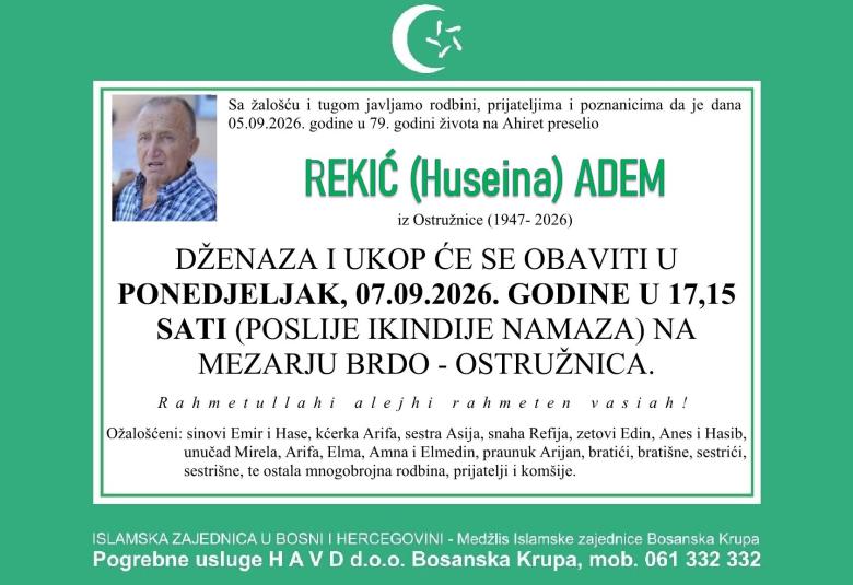 Rekić (Huseina) Adem