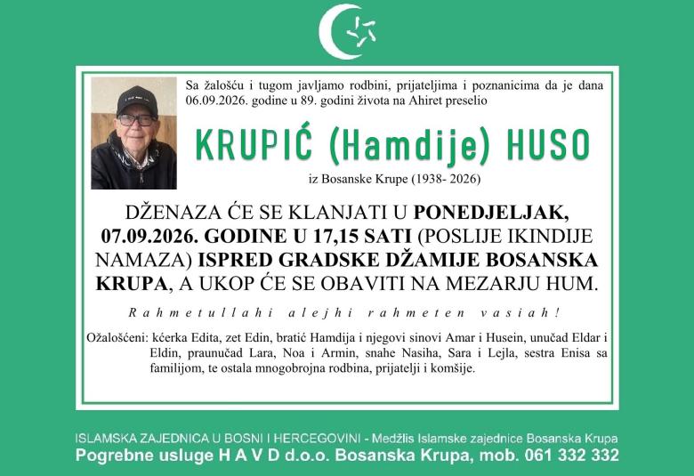 Krupić (Hamdije) Huso