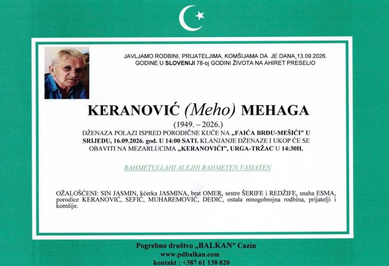 Keranović (Meho) Mehaga