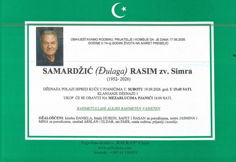 Samardžić (Dulaga) Rasim zv. Simra