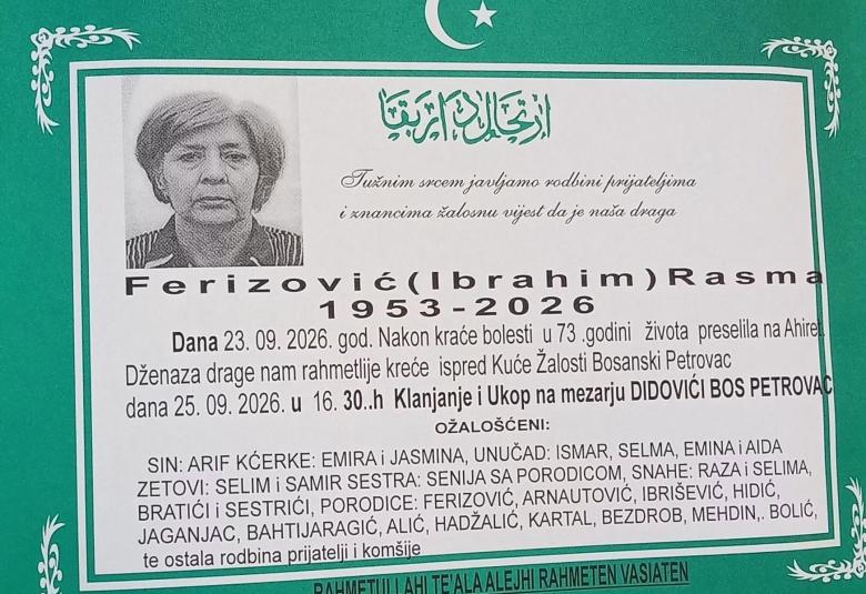 Ferizović (Ibrahim) Rasma