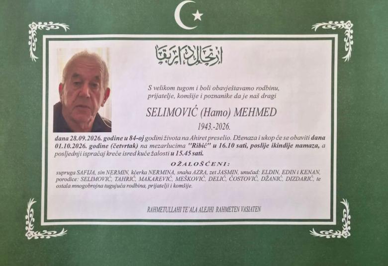 Selimović (Hamo) Mehmed
