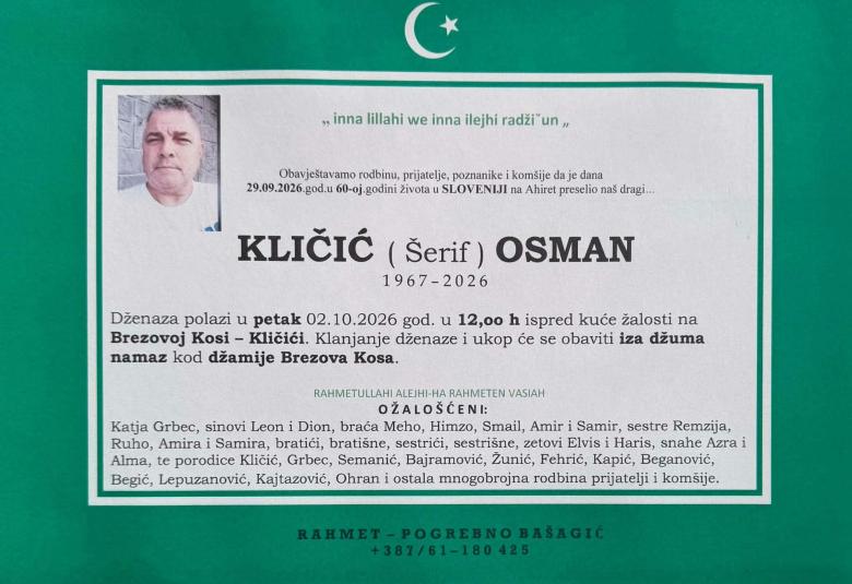 Kličić (&Scaron;erif) Osman