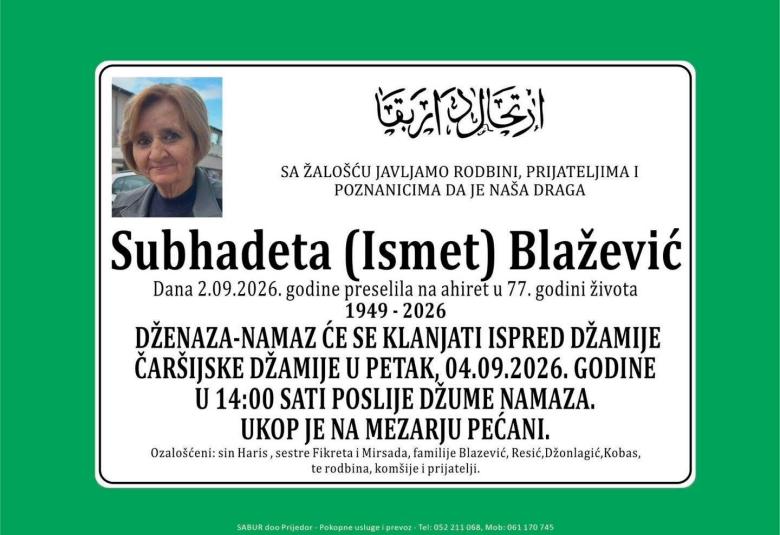 Subhadeta (Ismet) Blažević