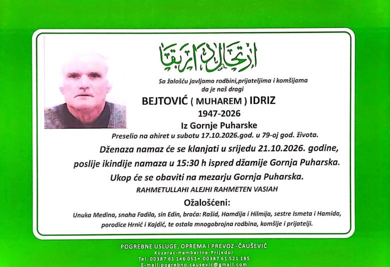Bejtović (Muharem) Idriz