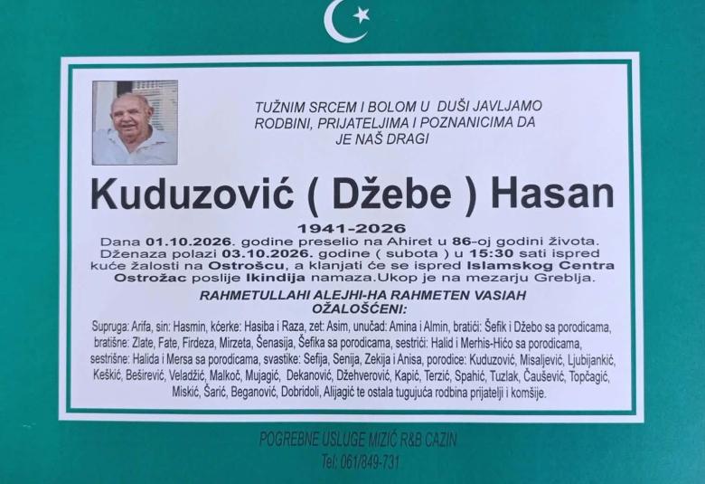 Kuduzović (Džebe) Hasan