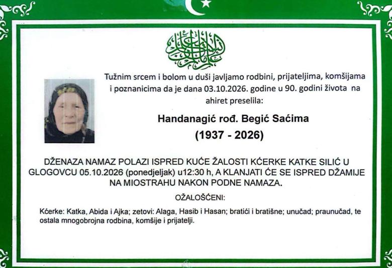 Handanagić rođ. Begić Saćima