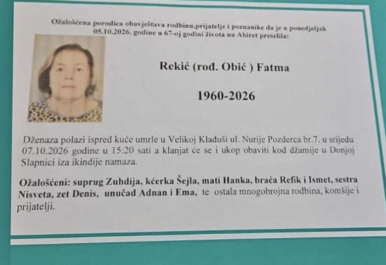Rekić (rod. Obić) Fatma