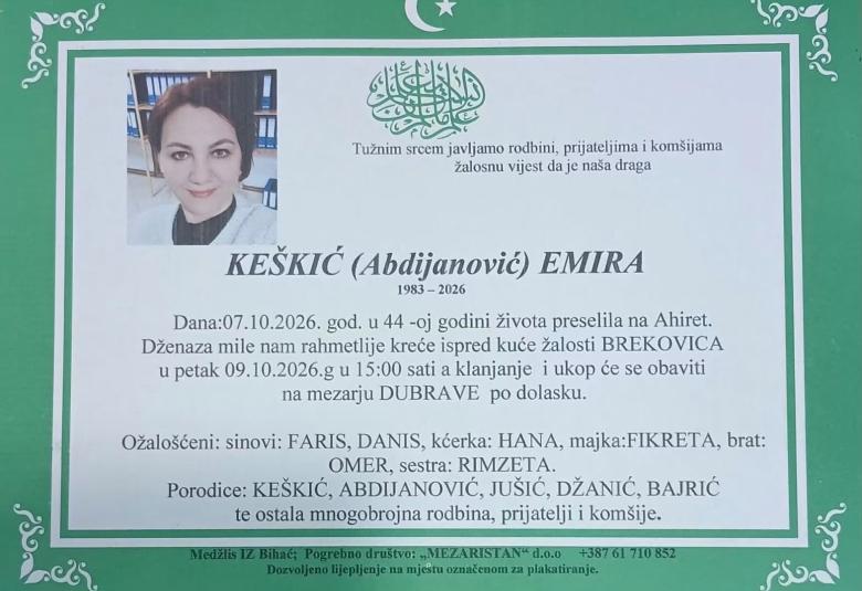 Ke&scaron;kić (Abdijanović) Emira