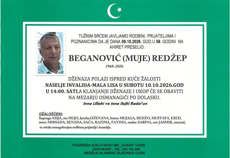 Beganović (Muje) Redžep