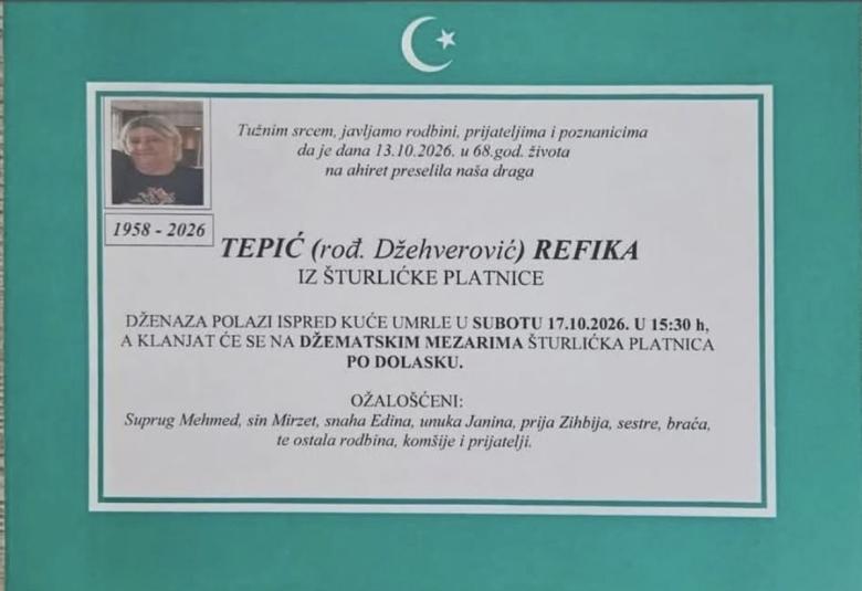 Tepić (rođ. Džehverović) Refika