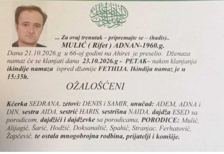 Mulić (Rifet) Adnan 