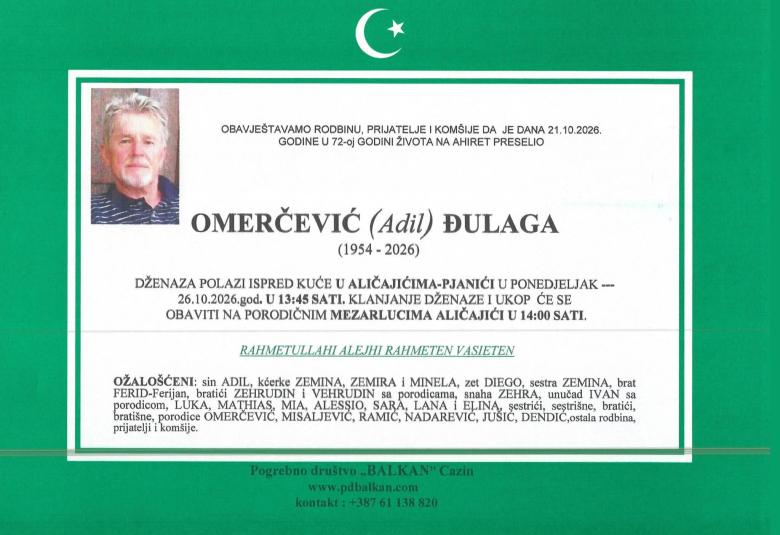 Omerčević (Adil) Đulaga