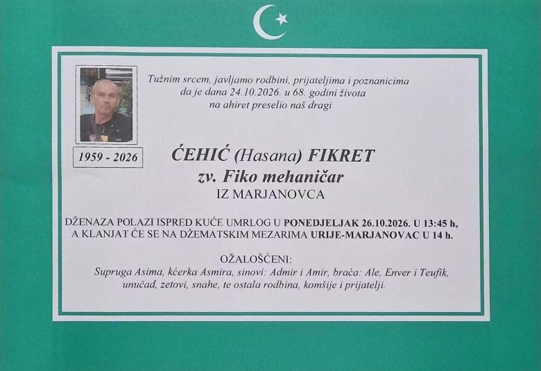 Čehić (Hasana) Fikret