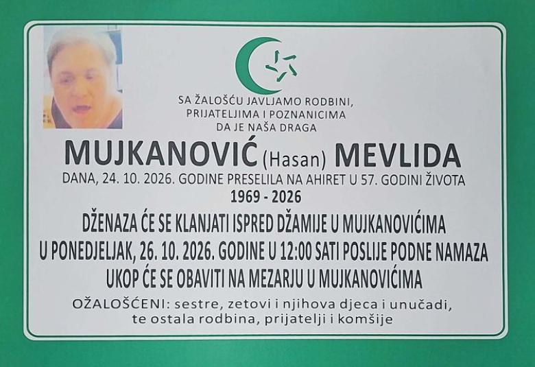 Mujkanović (Hasan) Mevlida
