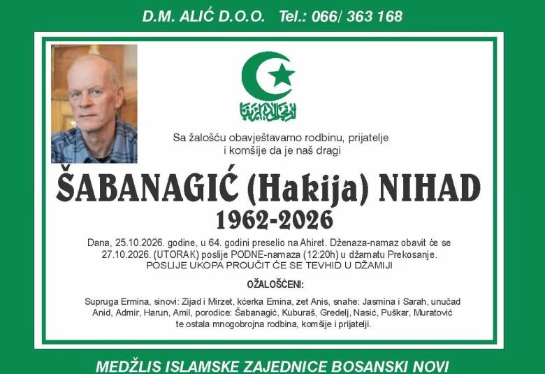 &Scaron;abanagić (Hakija) Nihad