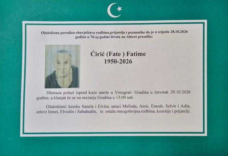 Ćirić (Fate) Fatime
