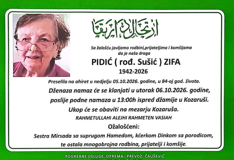 Pidić (rod. Su&scaron;ić) Zifa