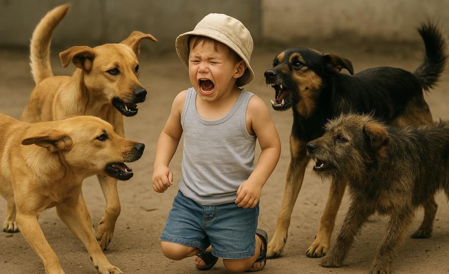 Psi lutalice napad ilistracija cazinnet