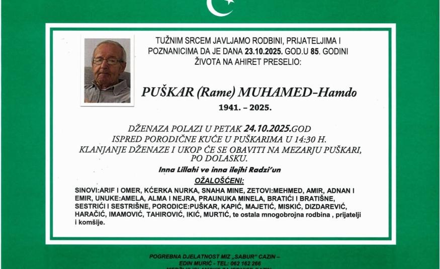 Puškar (Rame) Muhamed-Hamdopp