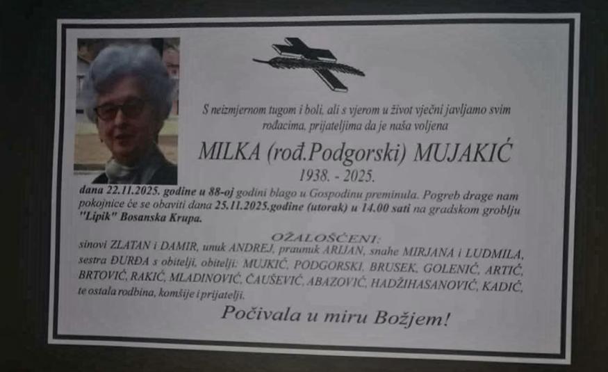Milka (rođ. Podgorski) Mujakić