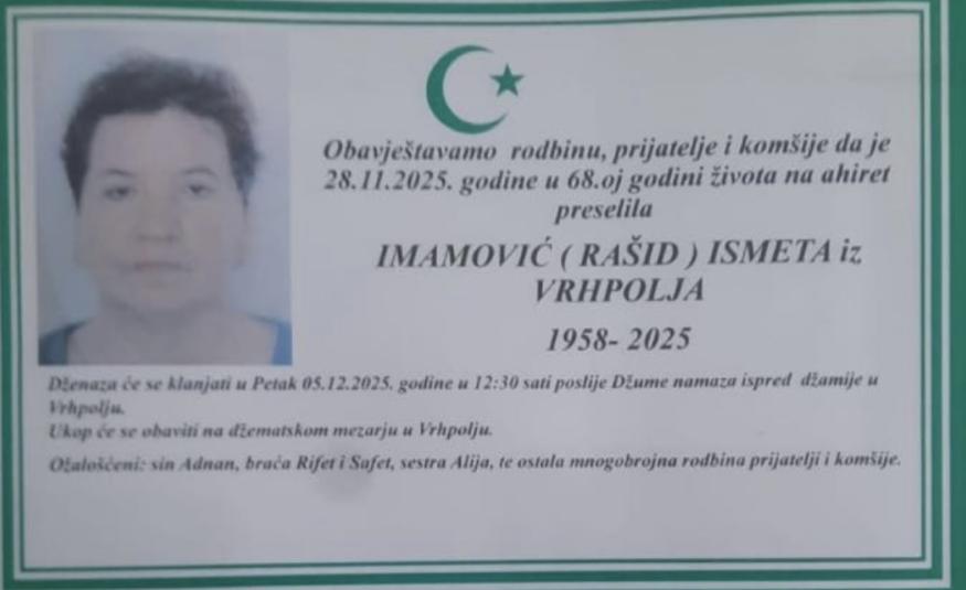 Imamović (Ra&scaron;id) Ismeta