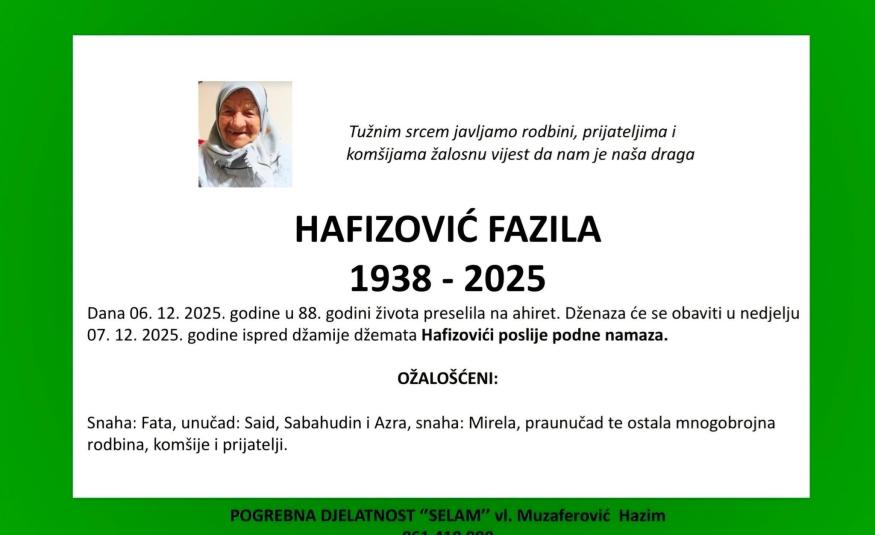 Hafizović Fazila
