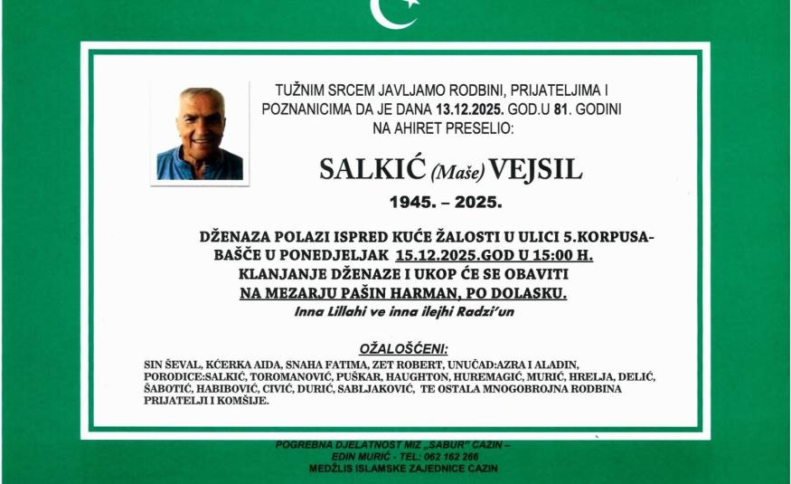 Salkić (Ma&scaron;e) Vejzil