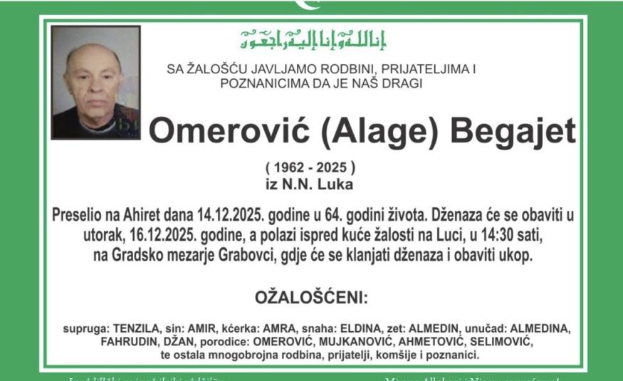 Omerović (Alage) Begajet