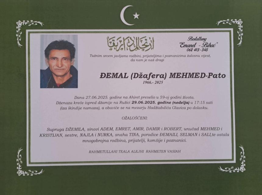 Đemal (Džafera) Mehmed - Pato