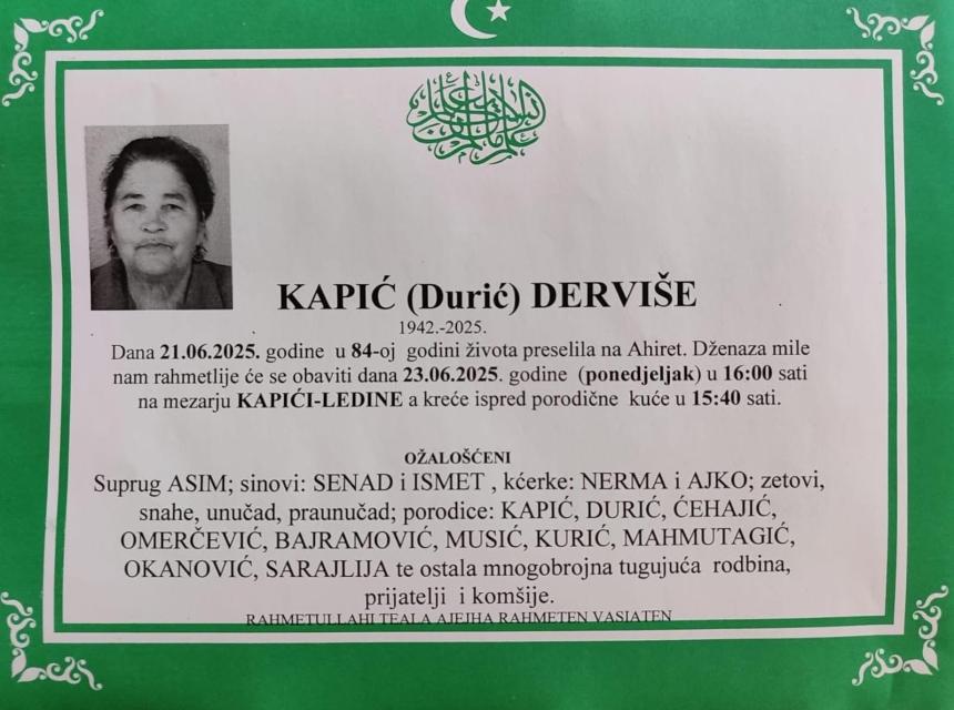 Kapić Dervi&scaron;e