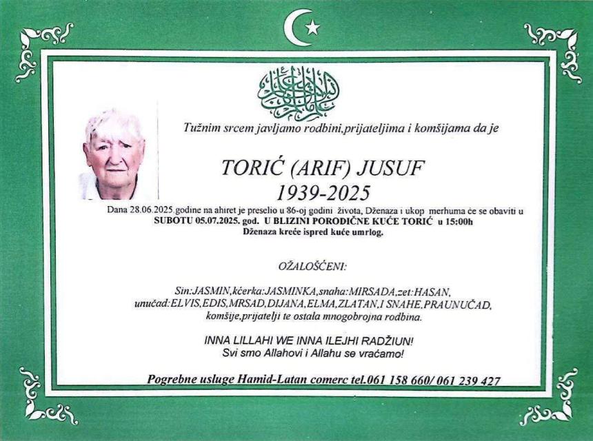 Torić (Arif) Jusuf