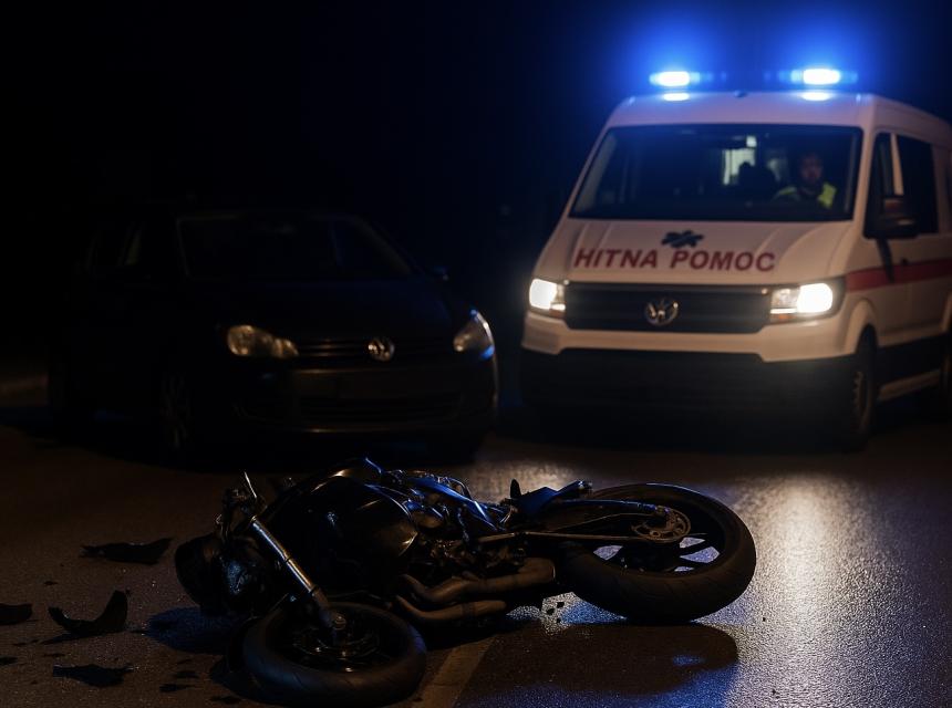 Notociklista nesreca cazinnet foto