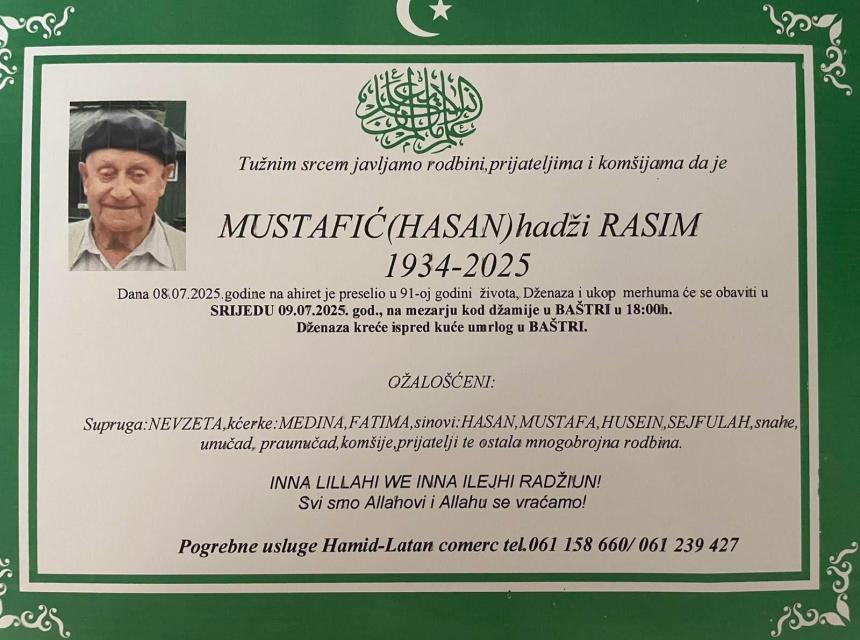  Mustafić (Hasan) hadži Rasim