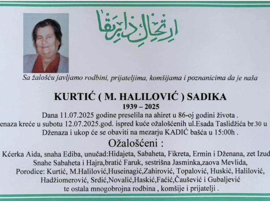 Kurtić (M. Halilović) Sadika