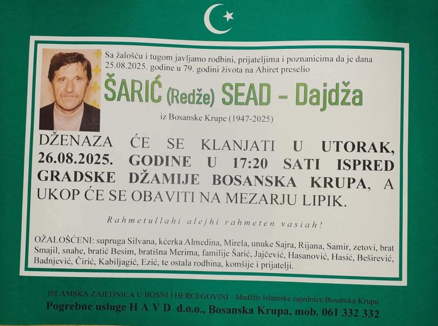 ŠARIĆ (Redže) SEAD – Dajdža
