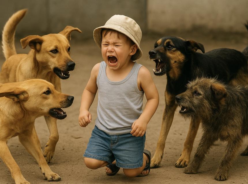 Psi lutalice napad ilistracija cazinnet