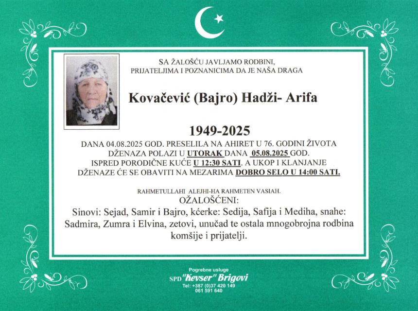 Kovačević (Bajro) hadži-Arifa