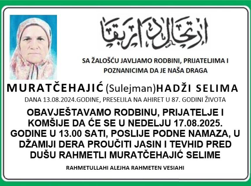 Muratčehić (Sulejman) Hadži Selima