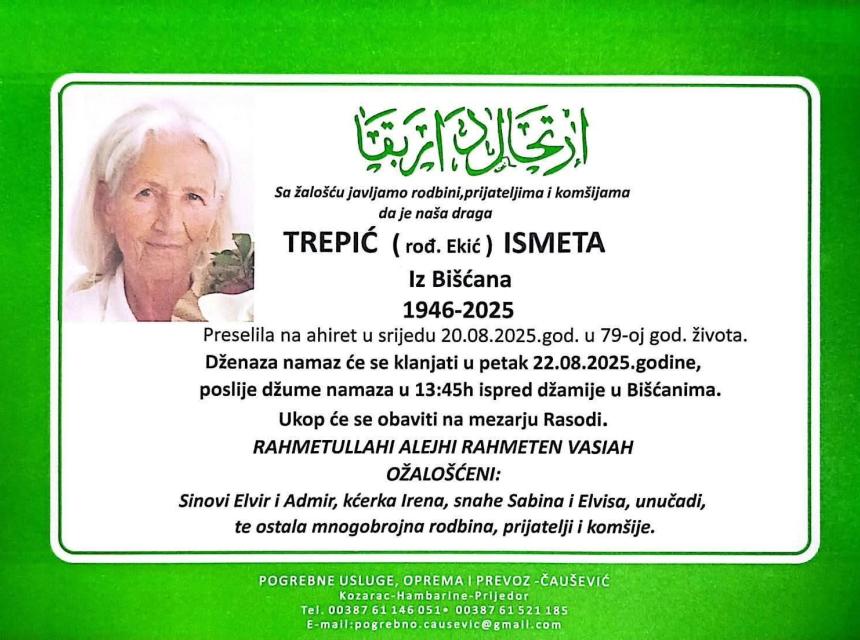 TREPIĆ (rođ. Ekić) ISMETA