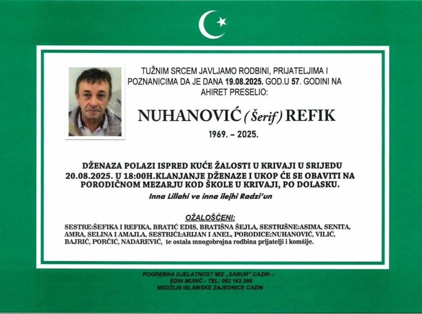  Nuhanović (Šerif) Refik