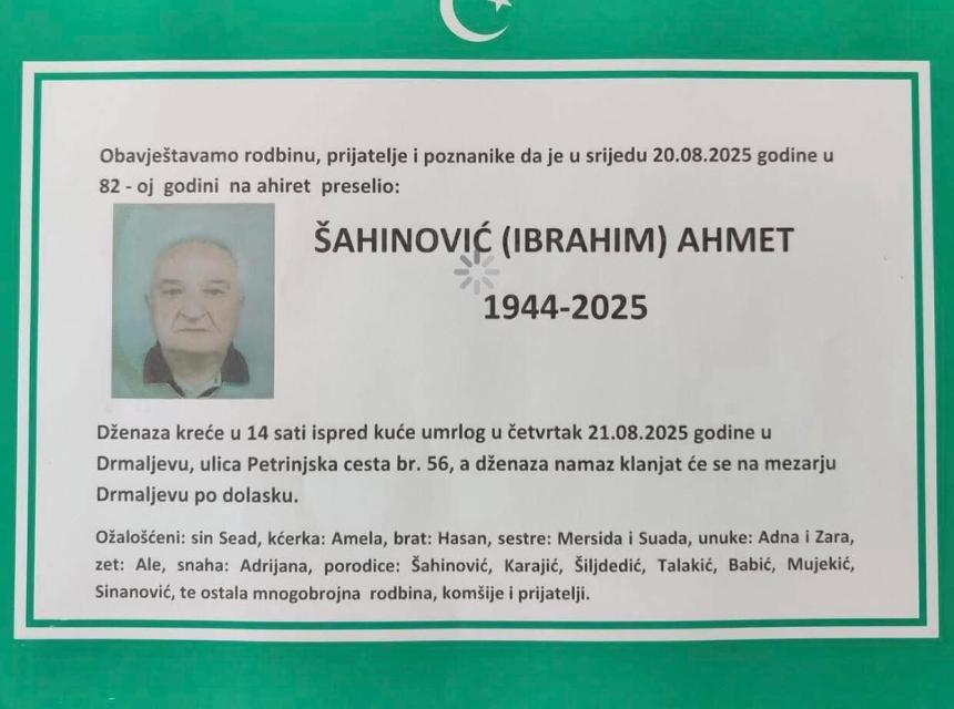 ŠAHINOVIĆ (IBRAHIM) AHMET