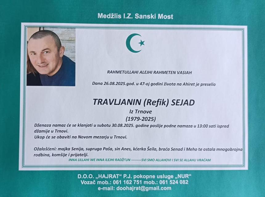 TRAVLJANIN (Refik) SEJAD
